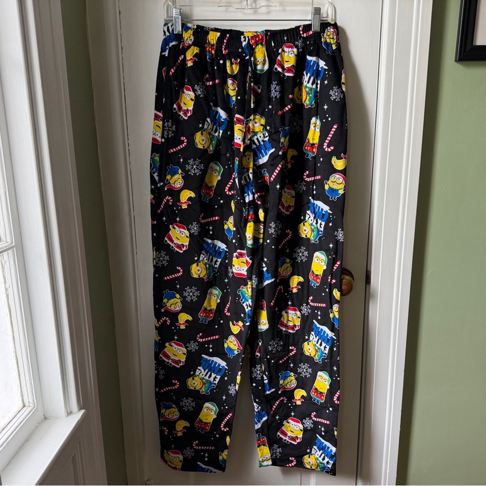 Minions Holiday Fleece Pajama Lounge Pants Men’s Size Large